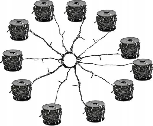 LED-es fénylánc zászlórúdhoz 8 m IP44