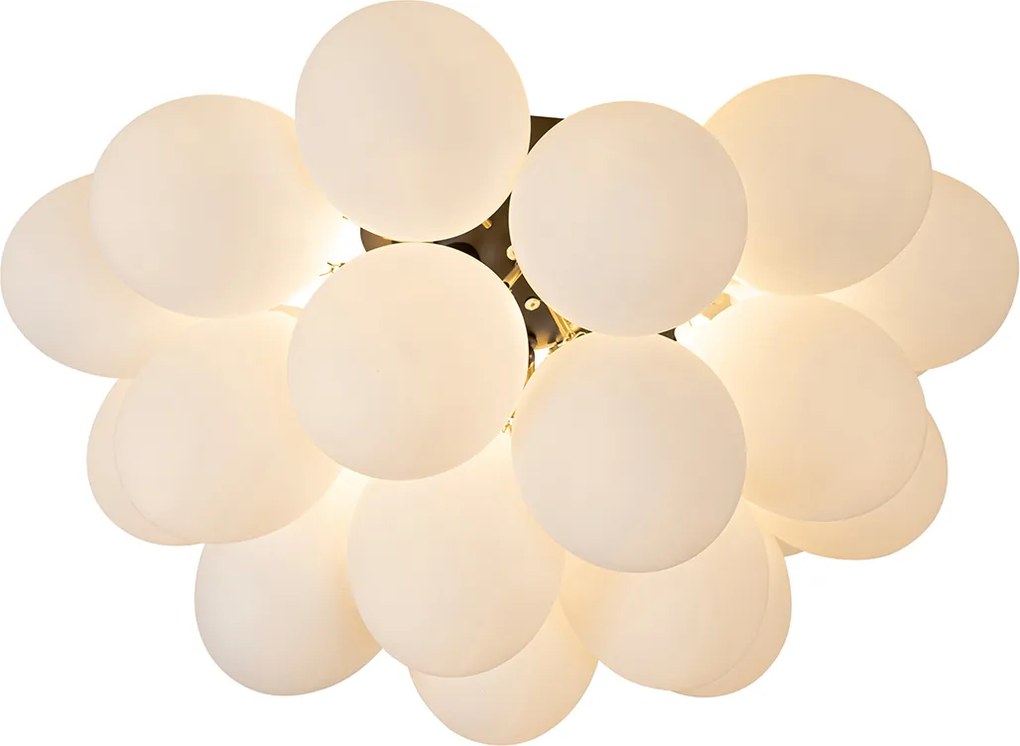 Okos mennyezeti lámpa fekete opálüveggel, 6 izzós, Zigbee G9 - Uvas