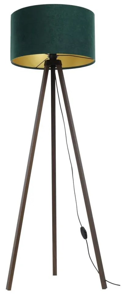 Állólámpa STANDART 1xE27/60W/230V zöld/barna