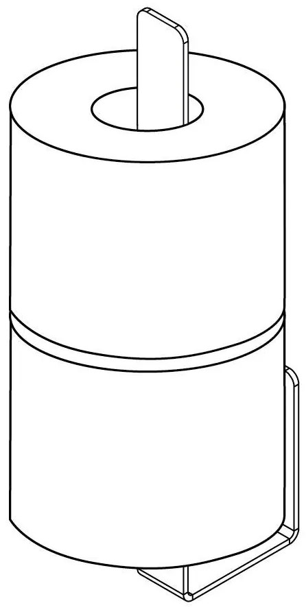 Deante Mokko kiegészítők, wc papír adagoló, fehér matt, ADM_A231