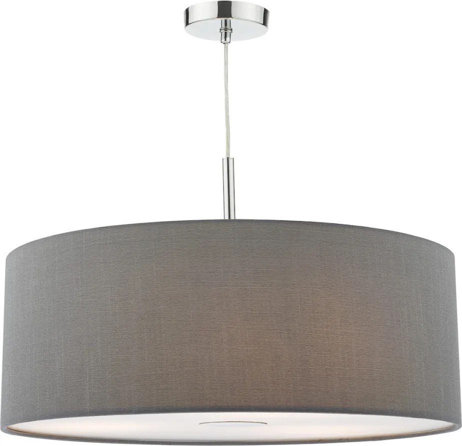 DAR LIGHTING RON1739 RONDA Ernyős Függesztett Lámpa Szürke E27 IP20