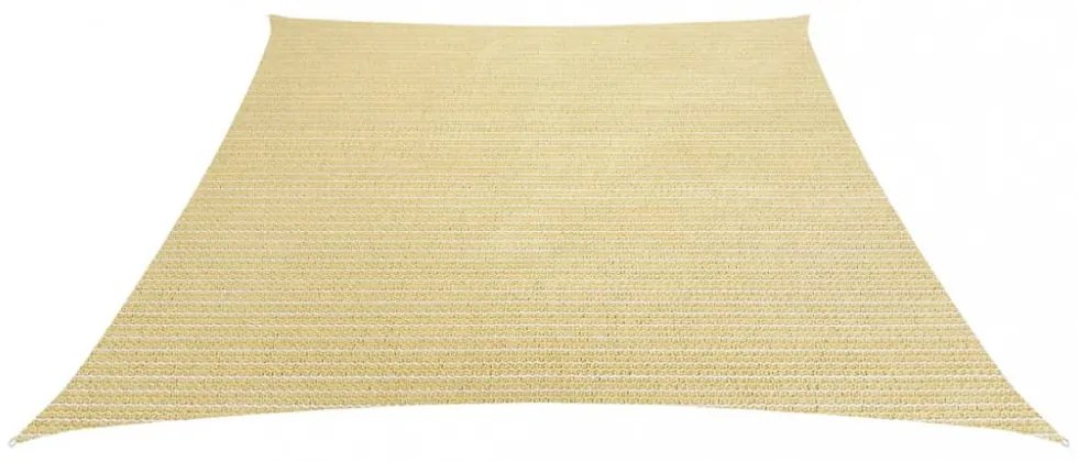bézs HDPE napvitorla 160 g/m² 3/4 x 3 m