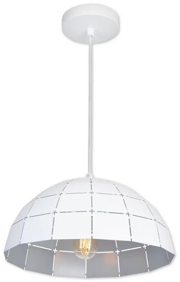 Top Light Apolo 30B - Csillár zsinóron 1xE27/40W/230V fehér/ezüst