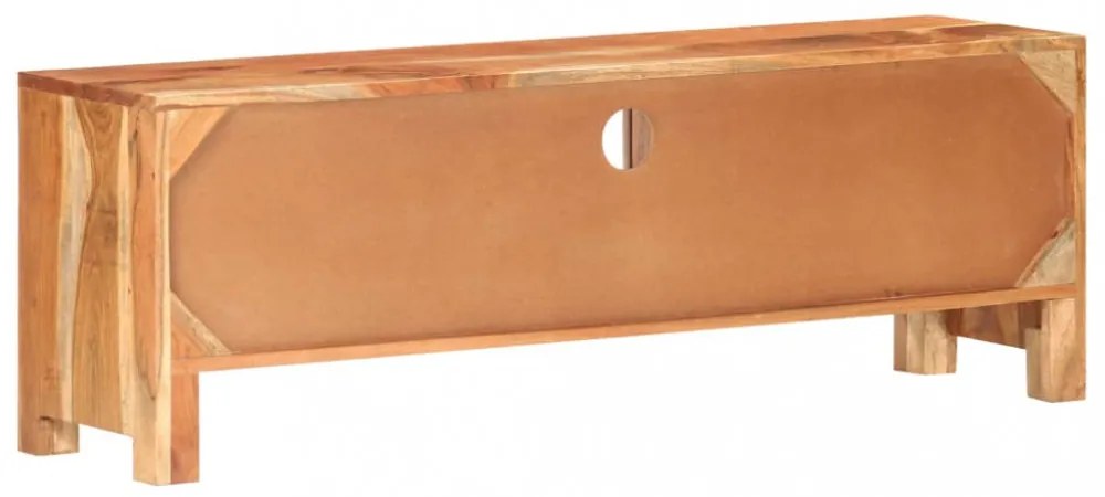 tömör akácfa TV-szekrény 116 x 30 x 40 cm