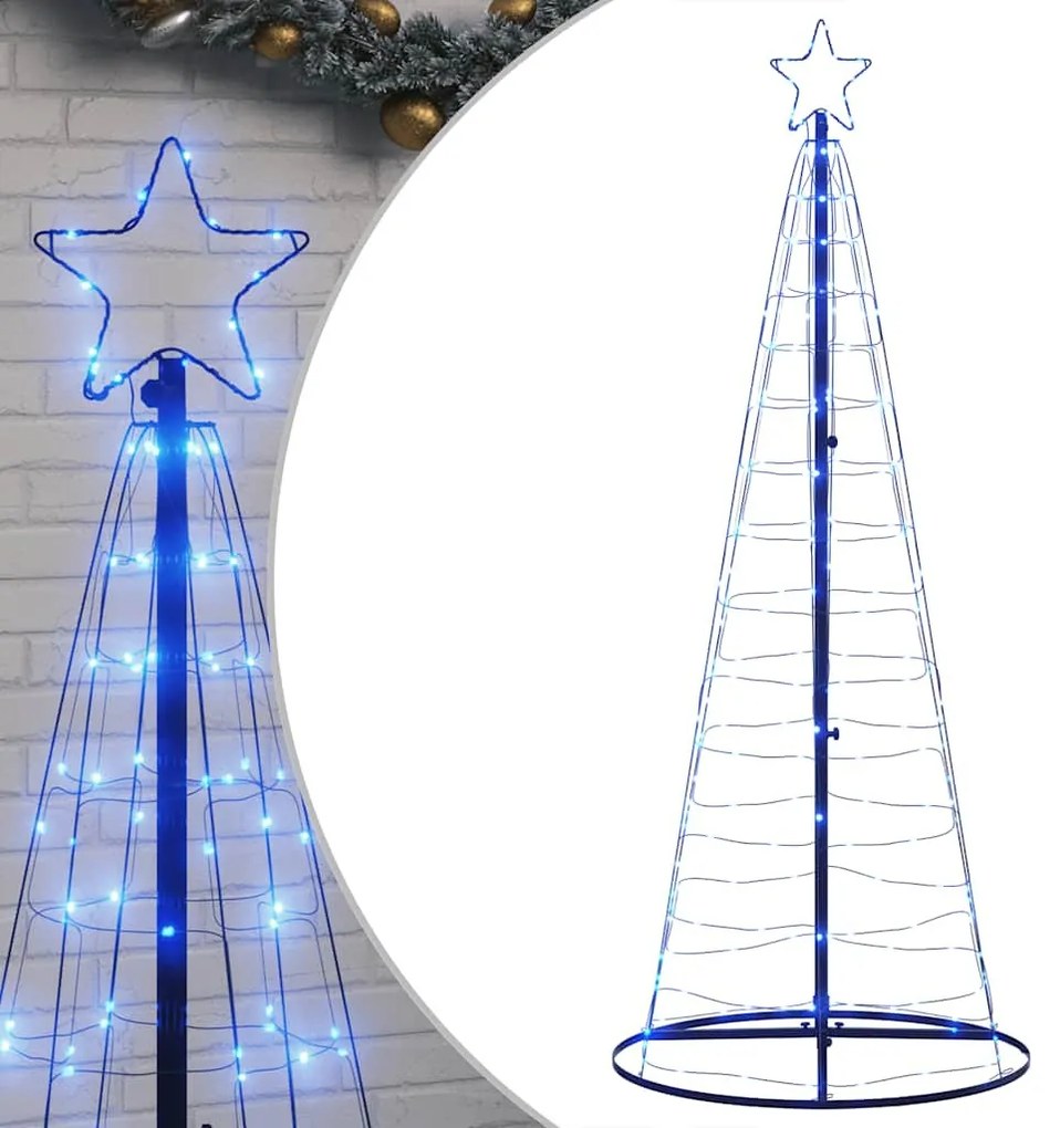 kék LED karácsonyfa 200 LED 182 cm