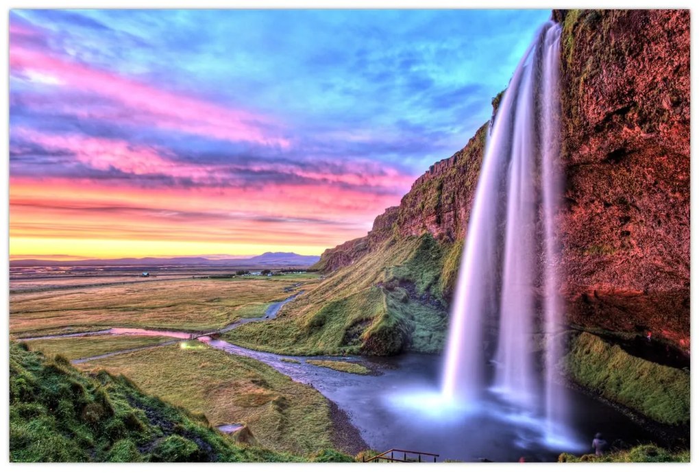 Kép - Seljalandsfoss vízesés (90x60 cm)