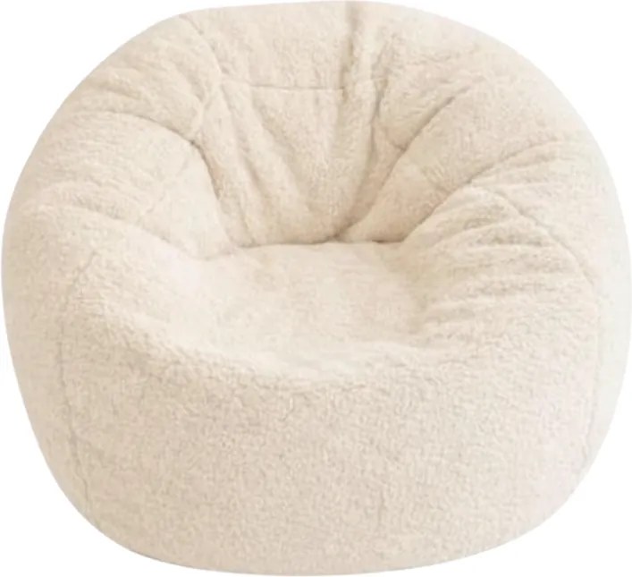 XL Teddy plüss babzsákfotel – krém