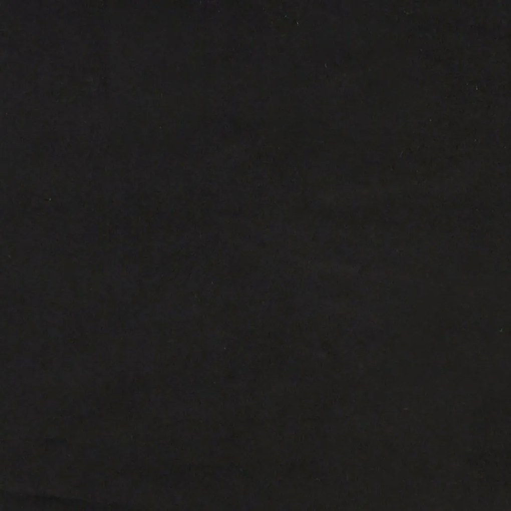 fekete bársony kanapéágy 90 x 190 cm