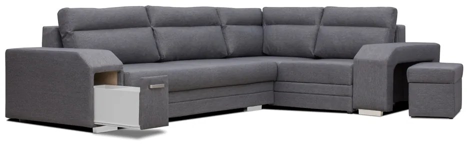 Sarokkanapé Alfredo (sötétszürke Lincoln 90) (J). 601379