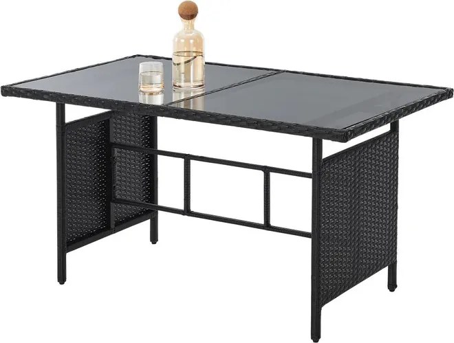 Juskys Rattan szett Turin - fekete