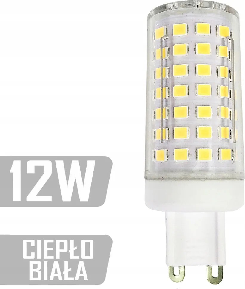 Led izzó-G9TC-88xLED-12W G9 230V meleg
