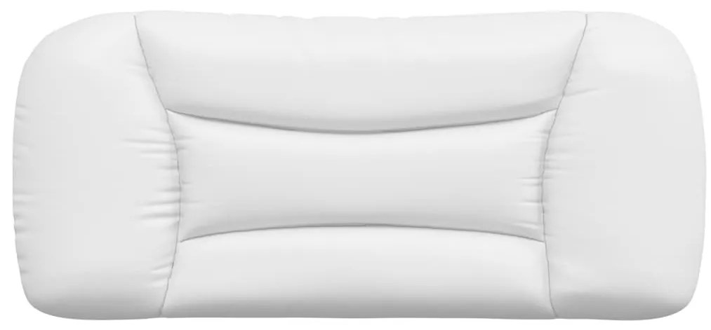 fehér műbőr fejtámla párna 90 cm