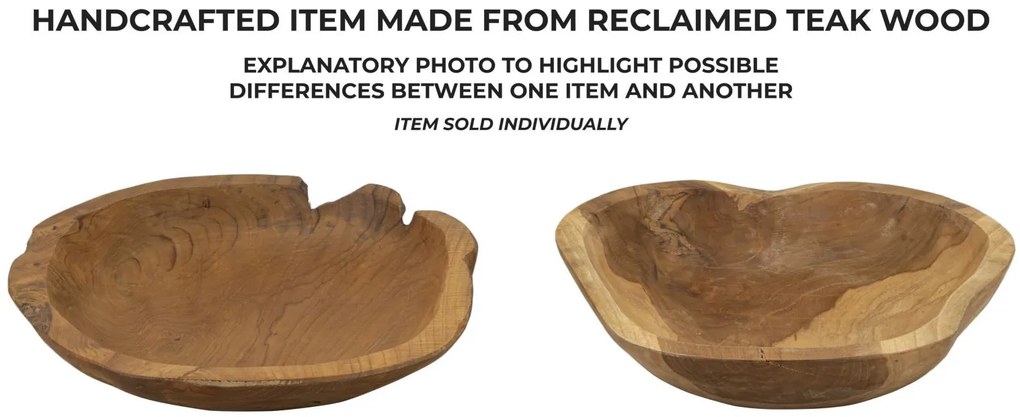 Tálca wahan teak 43x38x7cm