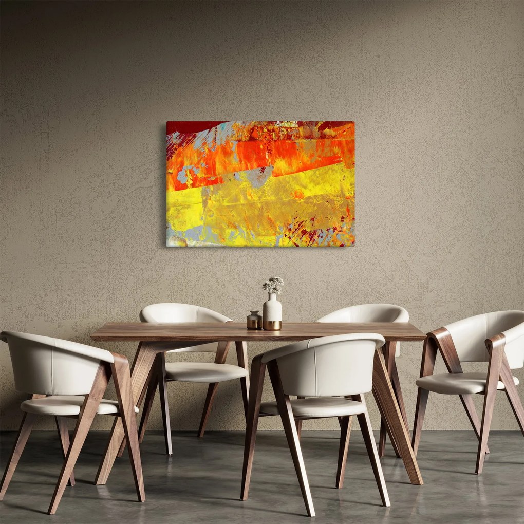 Absztrakció kép - festmény (90x60 cm)