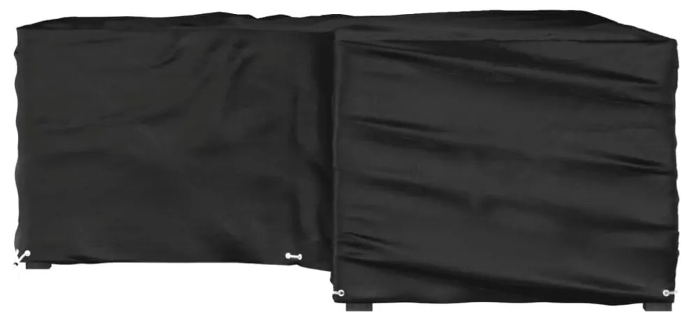 L-alakú kerti bútorhuzat 16 fűzőlyukkal 215 x 215 x 70 cm