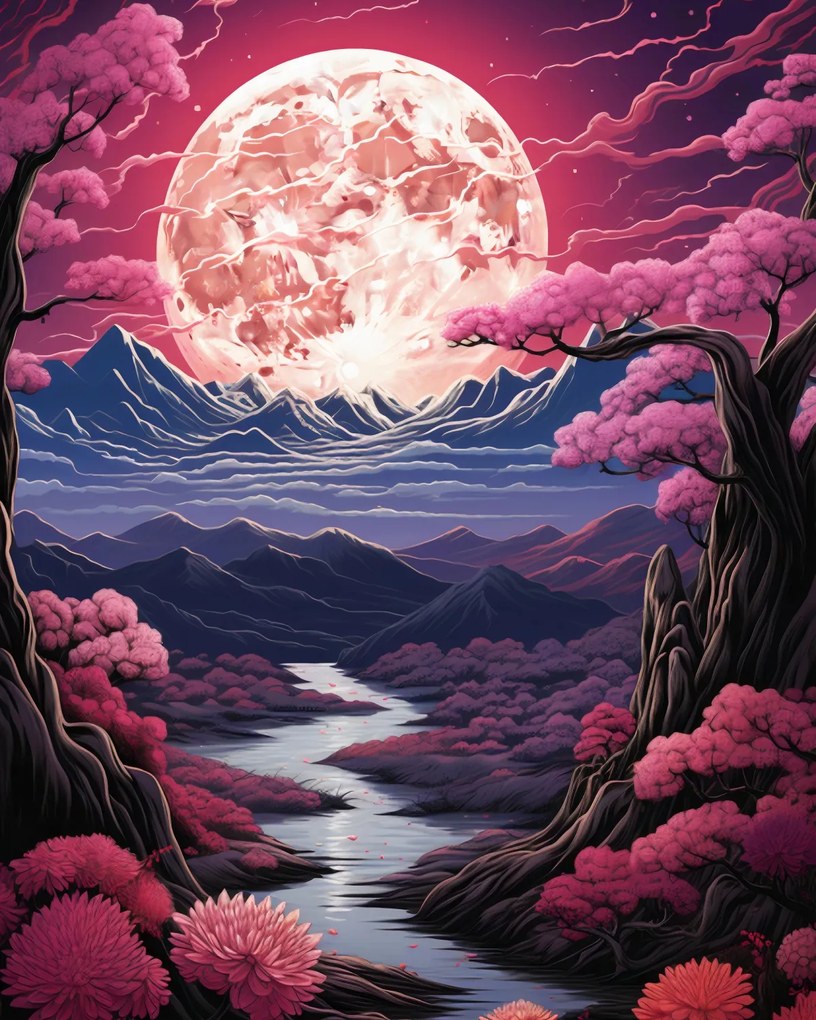 Poszter 40x50cm Rózsaszín Álmok Földje