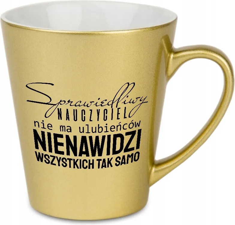 Bögre Latte Gyöngyház Arany Igazságos Tanár Pedagógusnapra