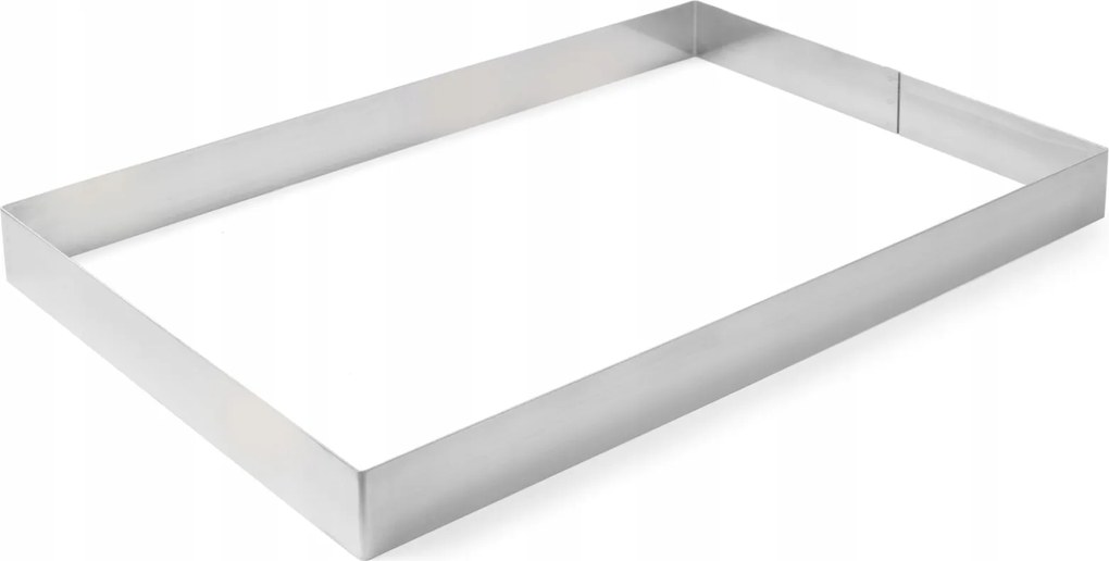 Sütőtál téglalap alakú rozsdamentes acél 385x285x50mm Hendi