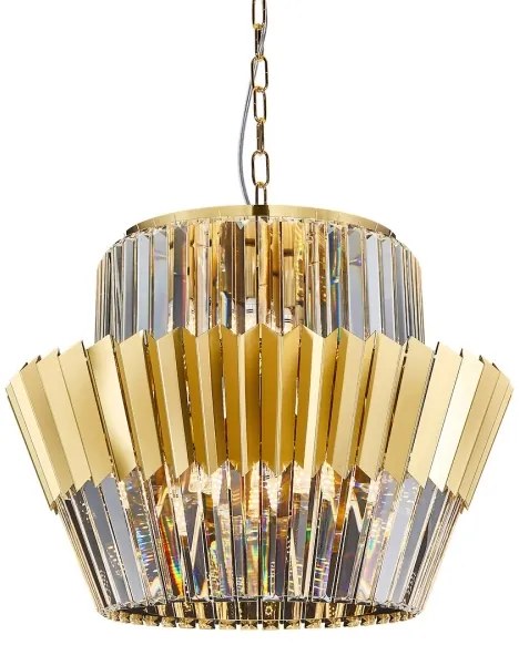 Csillár láncon DONNA 12xE14/40W/230V átm. 55 cm arany