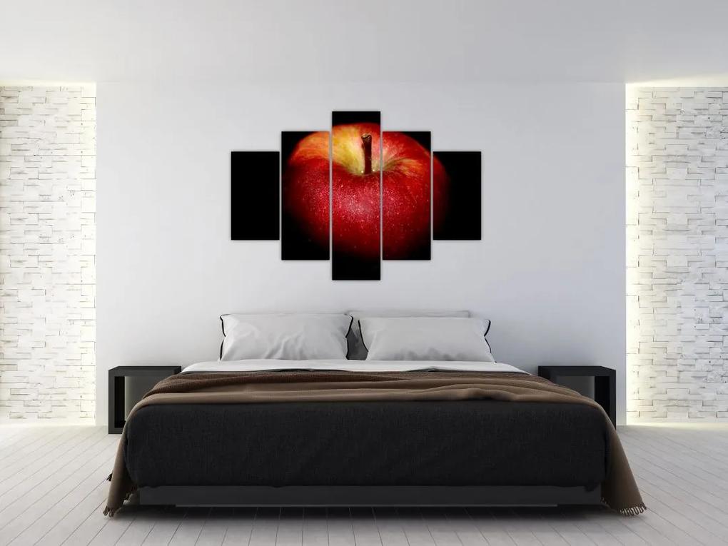 Az alma képe és a fekete háttér (150x105 cm)