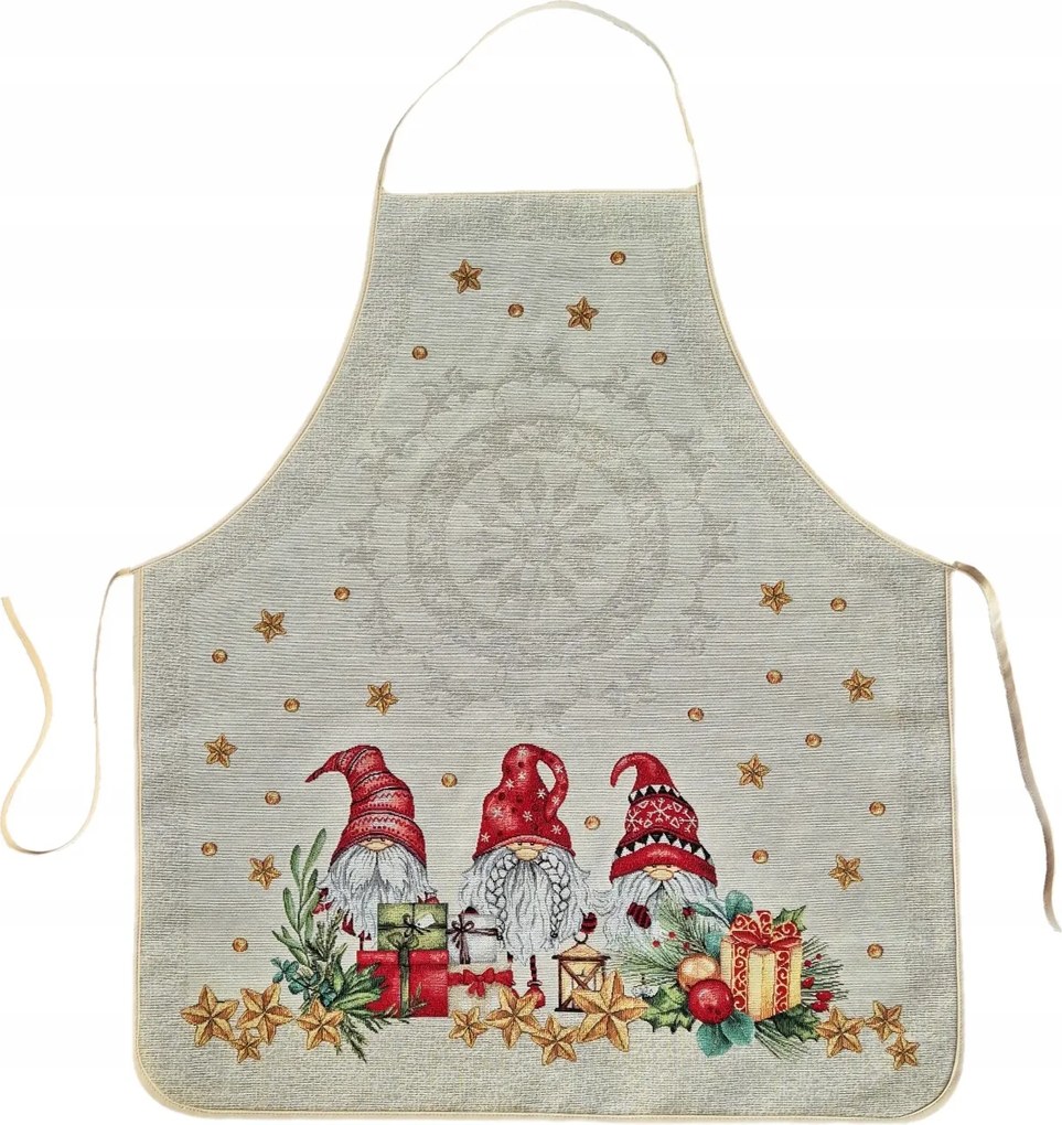 Karácsonyi kötény manókkal karácsonyi gobelin karácsonyra