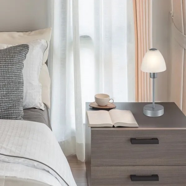 Rabalux 2295 - Állítható fényű LYDIA asztali lámpa 1xE14/40W/230V matt króm