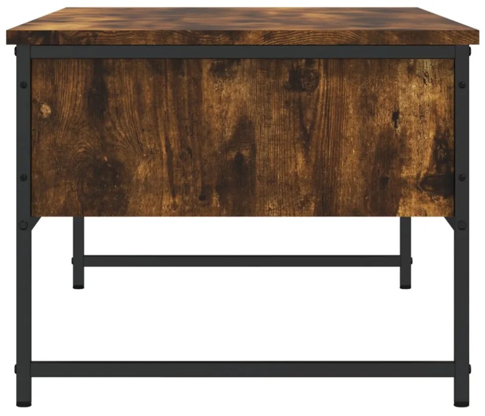 füstös tölgy színű szerelt fa dohányzóasztal 101 x 49 x 39,5 cm