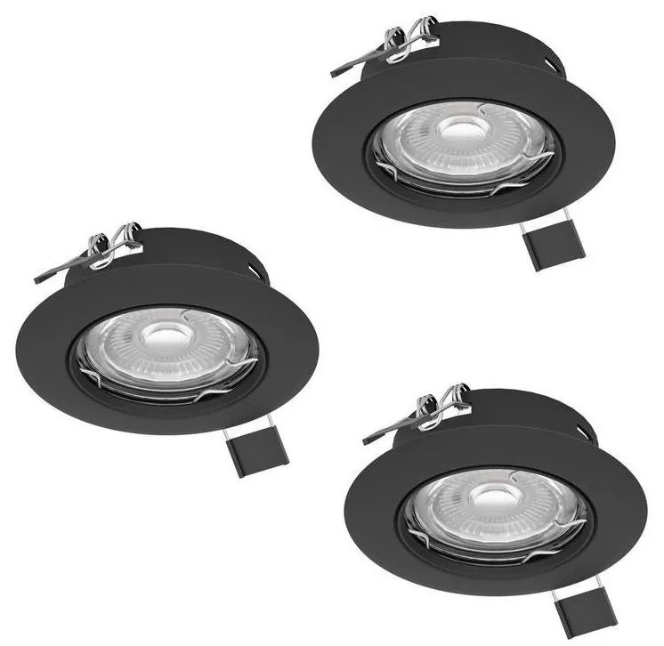 Eglo 900754 - KÉSZLET 3x LED Beépíthető lámpa PENETO 1xGU10/2,8W/230V