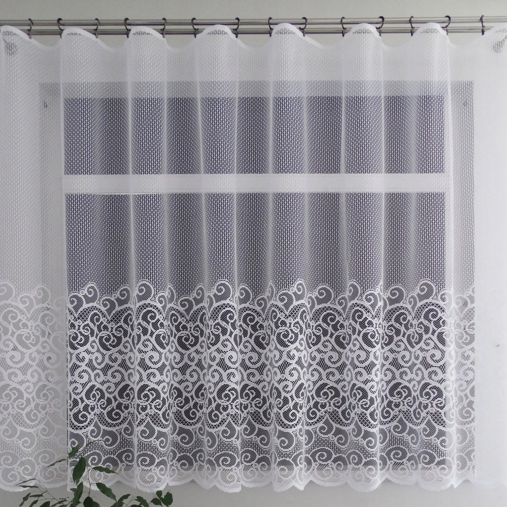 Mg Függöny jacquard 4203 Fehér 300X160 kész szalaggal