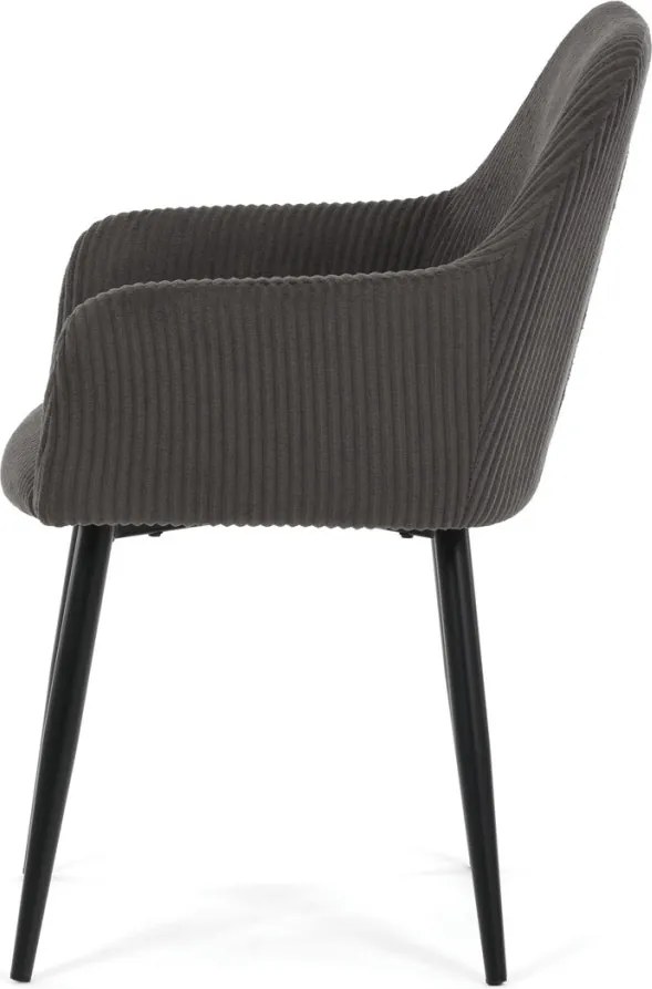 Étkezőszék szürke kordbársony kárpittal – DCH-V4009 GREY6