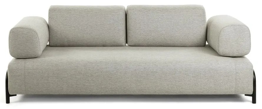 Compo bézsesszürke kanapé karfákkal - Kave Home