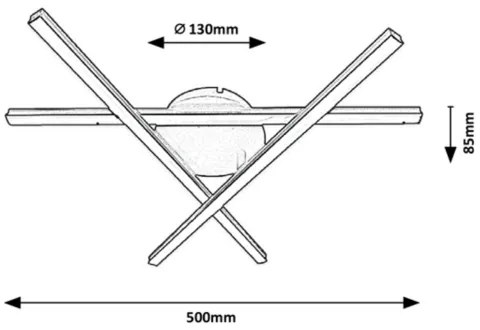 Rabalux - LED mennyezeti lámpa 3xLED/25W/230V