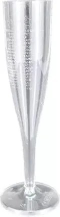 Pezsgőspohár, 1 dl, 10 db, Party, kristály (KHMU305)