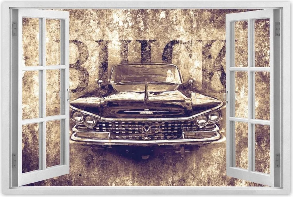 Poszterek 90x60 Buick szépia grafika