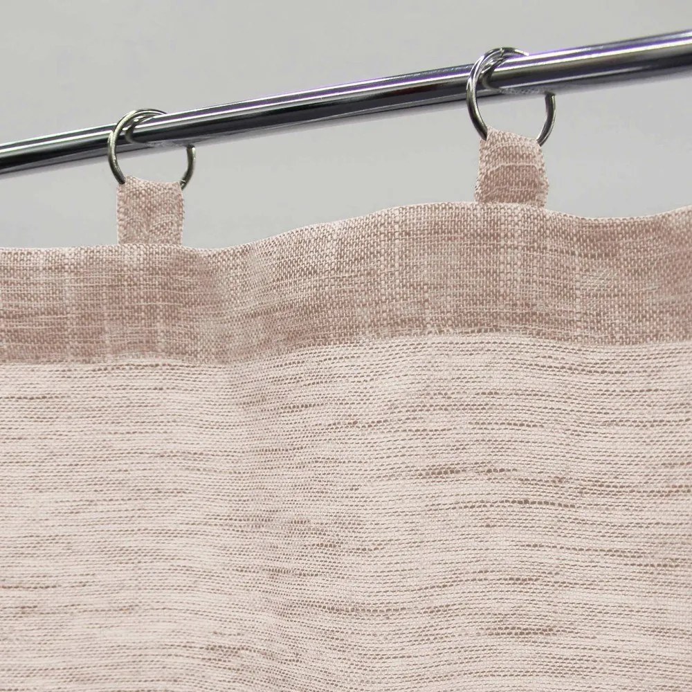 Bézs átlátszó függöny szett 2 db-os 60x90 cm Milza – douceur d'intérieur