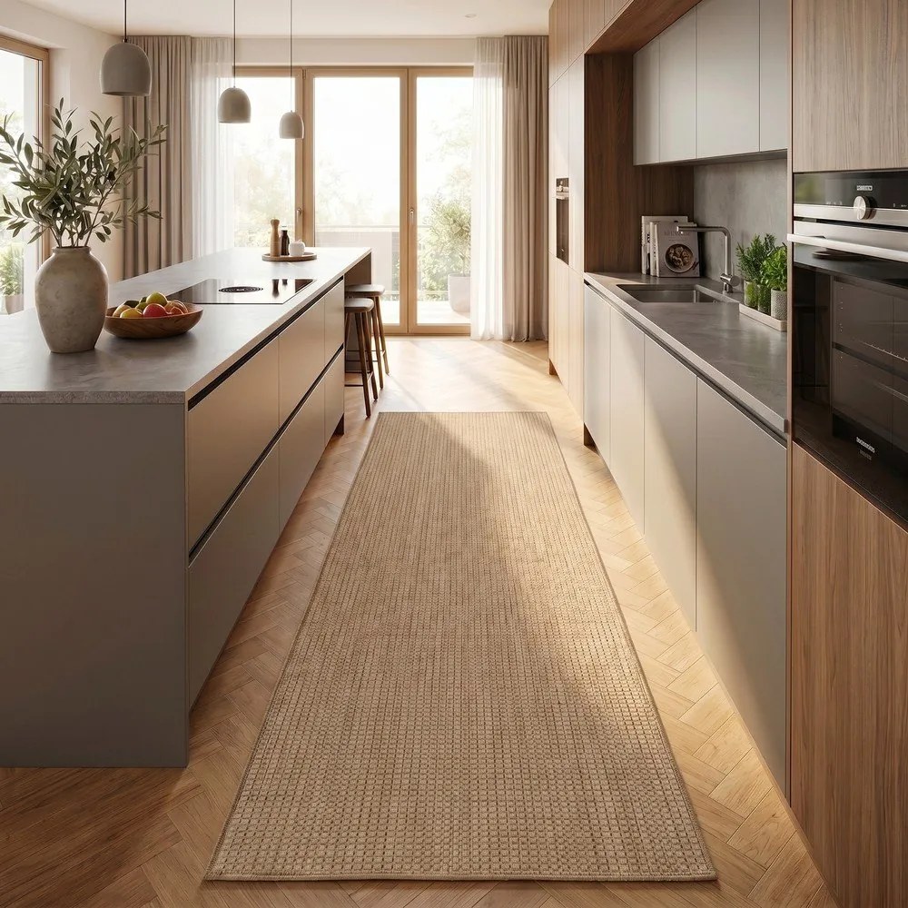 Bézs kültéri-beltéri futószőnyeg 80x250 cm Mira 1450 – Ayyildiz Carpets