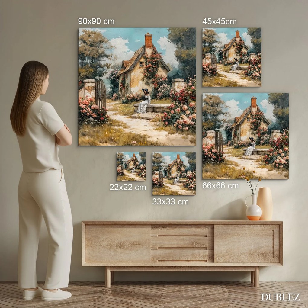 DUBLEZ | Eredeti művészeti kép - Vintage Garden | Prémium UV nyomtatás