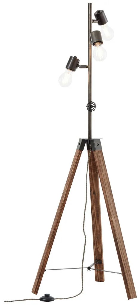 Brilliant WOODHILL 93724/76 Állólámpa 3x60W/E27 IP20