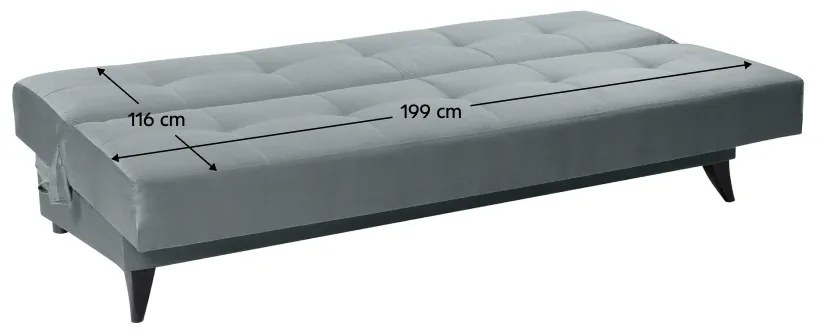 Urgo szürke kinyitható kanapé