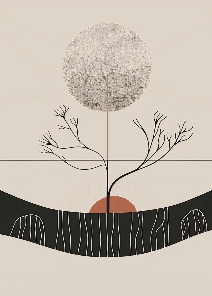 Poszter 39,5x55cm Téli Hold