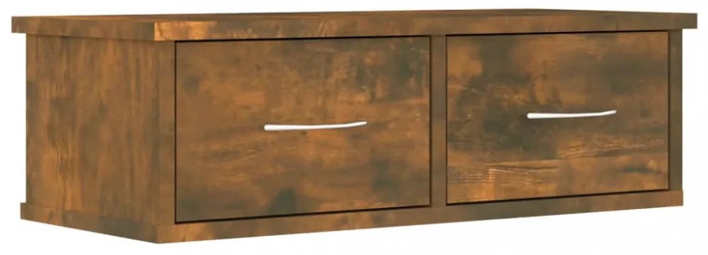 füstös tölgy színű szerelt fa faliszekrény 60 x 26 x 18,5 cm