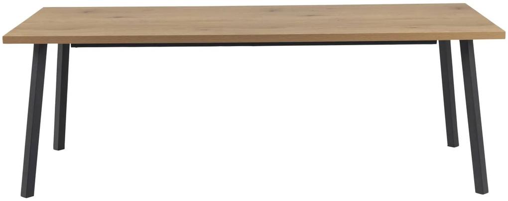 Mallow étkezőasztal, 220 cm, kezeletlen tölgy