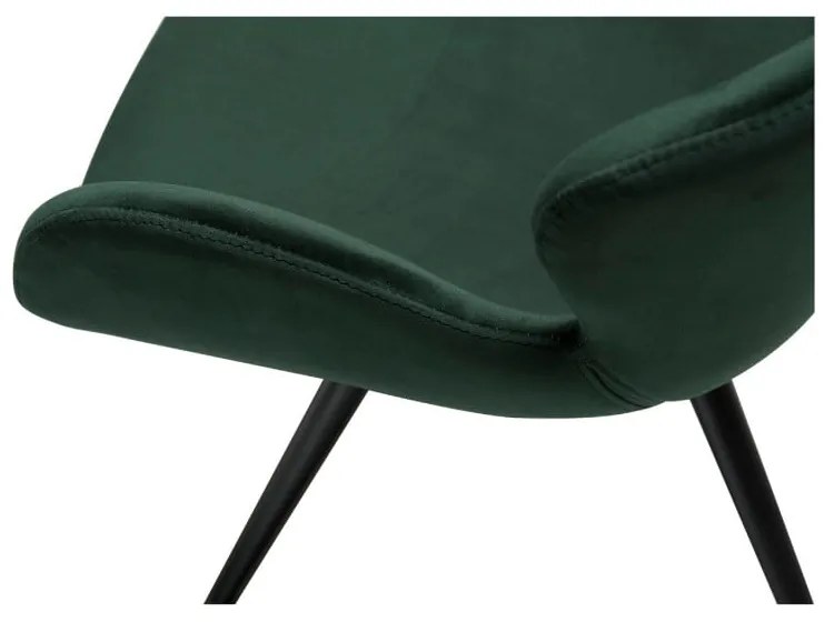 Zöld kárpitozott karfás étkezőfotel Gaia – DAN-FORM Denmark