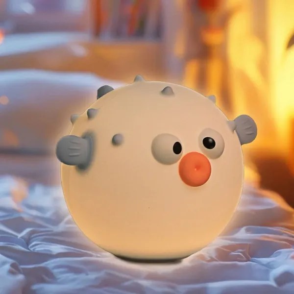 LED RGBW Dimmelhető gyermek érintős lámpa HELI LED/1W/5V USB 1200 mAh kék