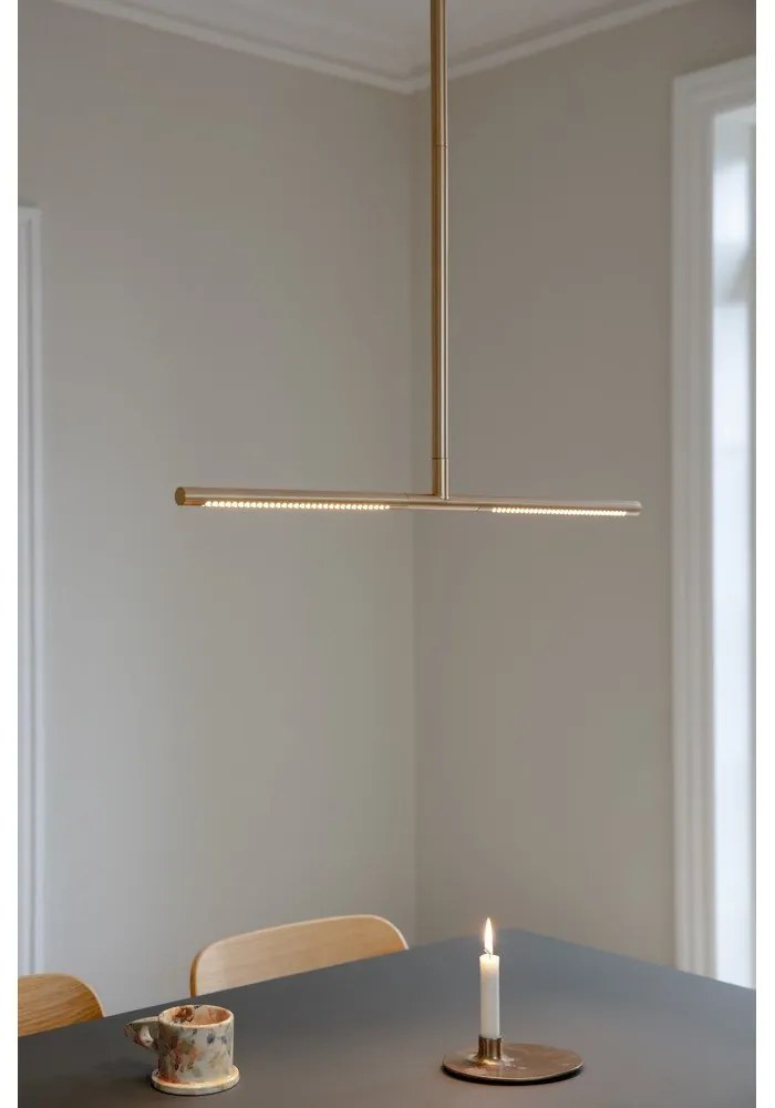 Aranyszínű LED mennyezeti lámpa 74x17 cm Omni – UMAGE