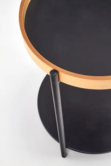 Rolo Dohányzóasztal Tölgy-Fekete