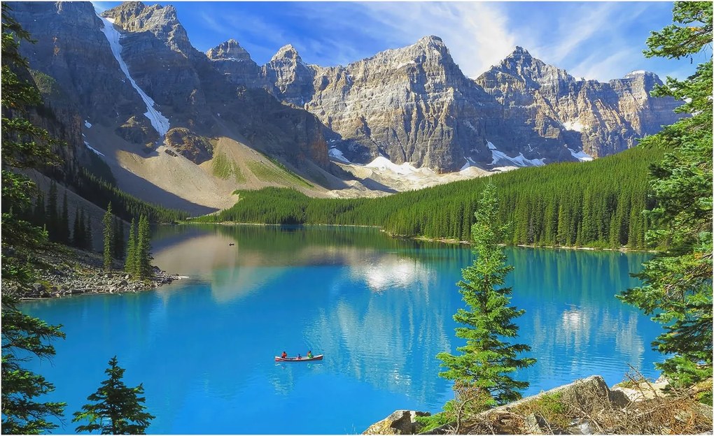 Flizelina Dekoratív Fotótapéta Hálószobába Hegyi tó 416x254 Ragasztó