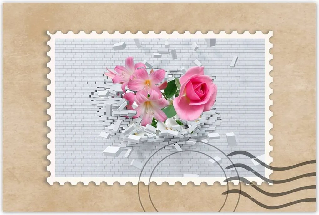 Poszterek 90x60 Virágos expanzió Fal