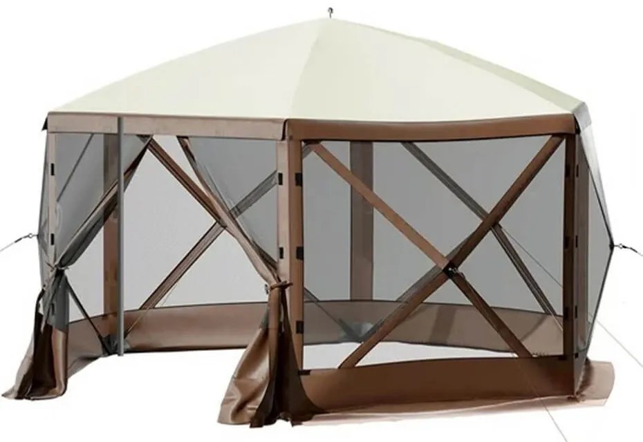 8 személyes vízálló kemping sátor, tárolóval és szúnyoghálóval
