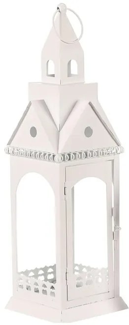Fém lámpa Templomtorony, magasság 46 cm, fehér